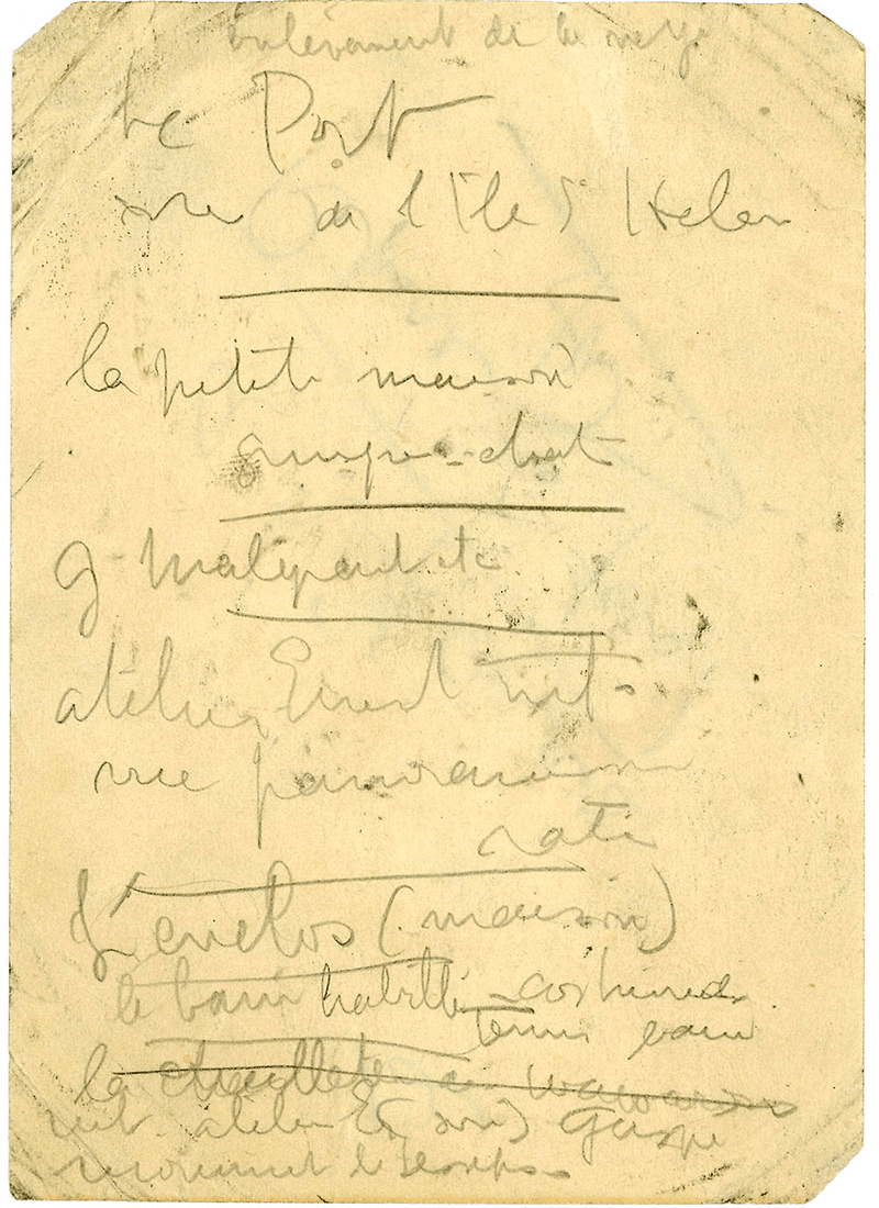 Figure 16 Échantillon manuscrit du papier identificateur original pour la bobine 12 . CQ « Collection Adrien-Hébert », Acquisition en 1978 (07182)