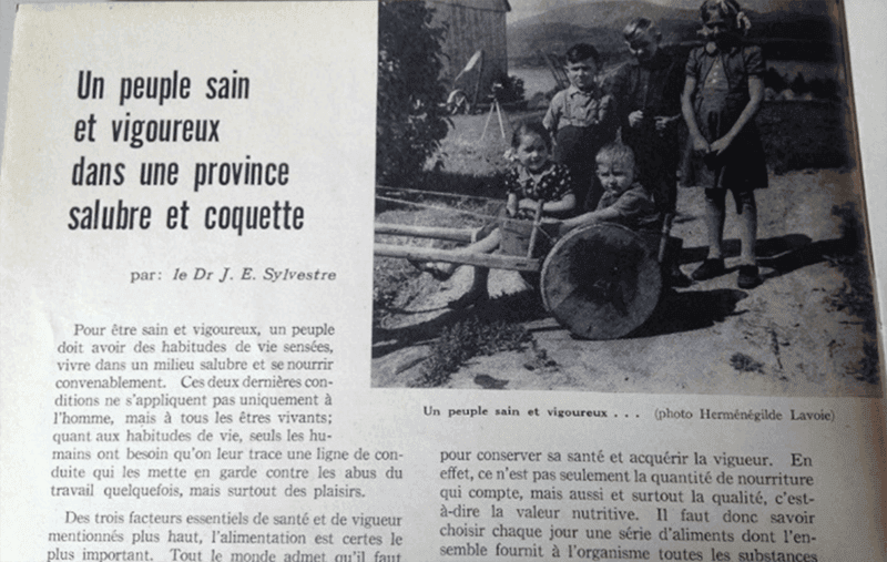 Figure 9 : L’article du Dr J.E. Sylvestre accompagné d’une photographie d’Herménégilde Lavoie paru dans La Belle Province.